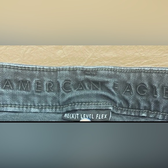 Men's American Eagle Next Level Flex Skinny Black Denim Jeans Size 32 - Picture 4 of 7